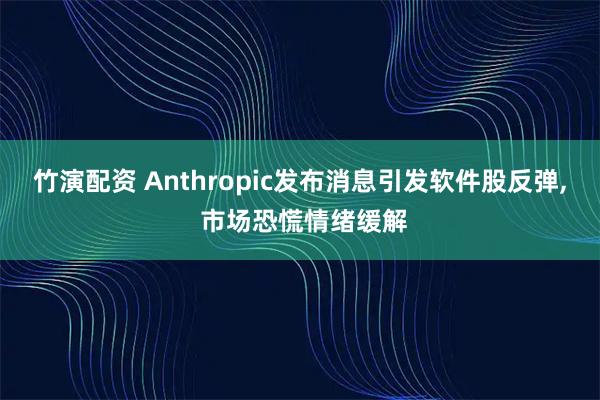 竹演配资 Anthropic发布消息引发软件股反弹, 市场恐慌情绪缓解